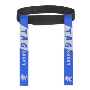 5KINGZ SPORTS <b>Rugby</b> <b>Tag</b> <b>Belts</b> Yellow Black Eco-Friendly Lightweight Durable Promotional Match Team Sports Support Equipment - Product Image 1