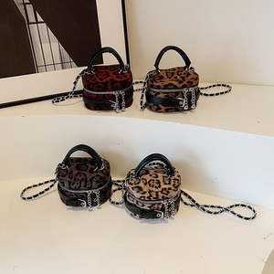 Sac bandoulière léopard 2026 pour femme, sac à main en velours pour femme, mini sac à bandoulière pour femme - Product Image 1