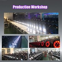 Mini projecteur mobile à 3 têtes RGBW 4-en-1 LED, faisceau vibrant, laser, stroboscope, wash, rotation, DMX512, contrôle sonore, 19 canaux, CRI élevé 80, pour discothèque et fête