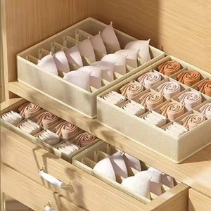 24/16/7Grids Modern Oxford Foldable Underwear Organizer Cabinets Drawer Storage <b>Box</b> Hard Bra <b>Socks</b> Organizer Living Room Clothes - Product Image 2