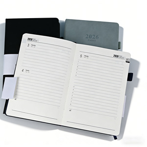 Agenda 2026 A5 Daté Journal en Cuir PU Relié avec Bande Élastique 365 Pages Quotidiennes Cadeau du Nouvel An - Product Image 2