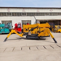 Grue araignée télescopique sur chenilles de 4 tonnes certifiée CE, personnalisable, pour levage en extérieur sur sites étroits