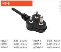 Câble d'extension électrique D19 sud-africain homologué SABS, 16A, pour usage domestique – Meilleures ventes