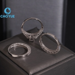 High-quality Trendy Classic Moissanite Engagement <b>Ring</b> Fine Luxury Jewelry <b>Couple</b> Wedding <b>Rings</b> for Girls Men Women Gift - Product Image 6