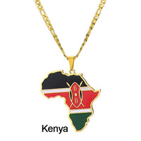 Accessoire Hip Hop en Acier Inoxydable, Broche Carte d'Afrique avec motifs Nigéria, Somalie, Angola, artisanat de poinçonnage fait main, personnalisable, fabriqué en Chine