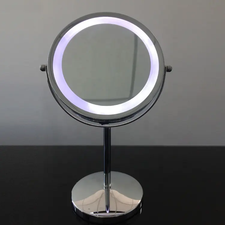 Benutzer definierte moderne faltbare runde/ovale/Wasser tropfen/Herzform Metall Make-up Spiegel