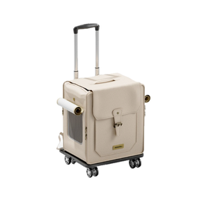 Sac de transport pour animaux de compagnie JXB tendance, poreux, durable, respirant, portable, transparent, à roulettes, pour les voyages d'animaux de compagnie - Product Image 1