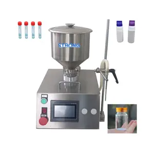 Horizontal Reagent Tubes Plastic Ampoule 2ml Laboratory Ceramic Plunger Pump Liquid Paste Filling Machine Dispenser