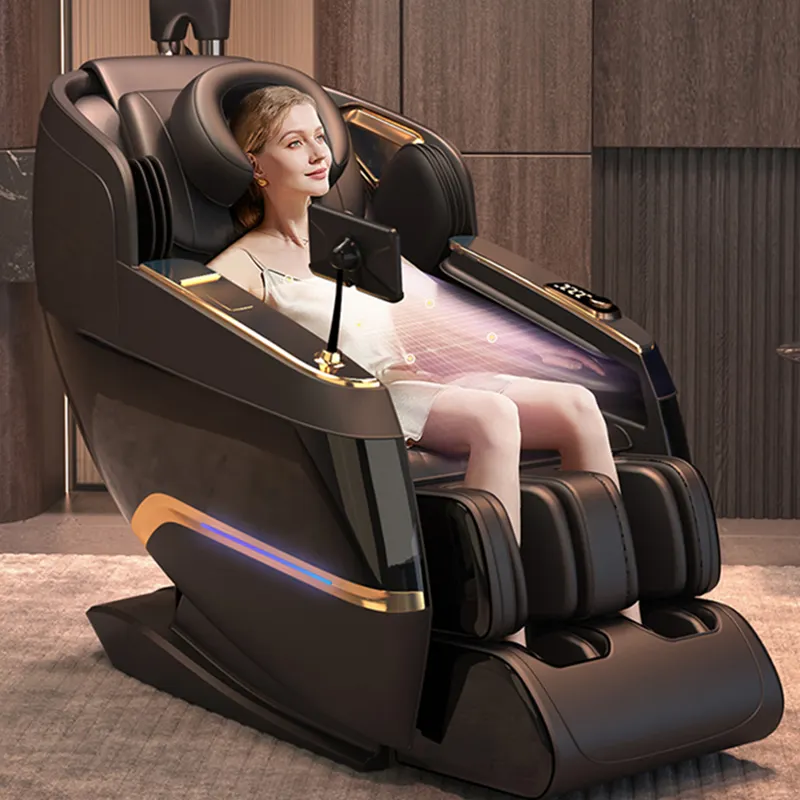 Grosir layar sentuh Sl rel 4D elektrik nol gravitasi kursi mewah pijat 4D kursi pijat seluruh tubuh dengan panas