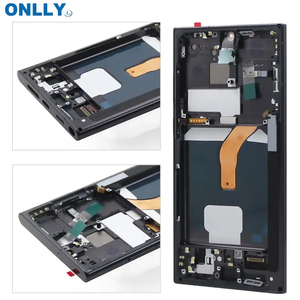 หน้าจอ AMOLED แบบสัมผัสพร้อมกรอบสำหรับเปลี่ยน ซัมซุง S22 Ultra S23 Ultra พร้อมจอ LCD สแกนลายนิ้วมือ ลดราคาพิเศษ - Product Image 4
