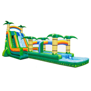 Divertida Piscina Inflable Gigante con Toboganes de Agua y Aspersores, Lona de PVC Resistente, Castillo Inflable para Uso Comercial en Exteriores - Product Image 5