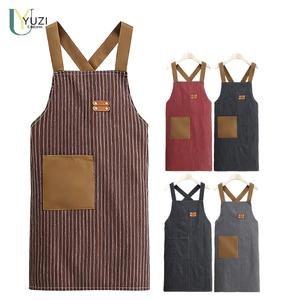 Delantal Sencillo Personalizado para Mujer, para Cocina, Antiincrustante, Transpirable, Estilo Coreano, <span class=keywords><strong>Ropa</strong></span> de Trabajo con Estampado - Product Image 1