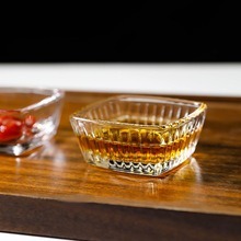 Cuenco de vidrio para condimentos, plato para salsas, cuenco para condimentos doméstico, plato para salsa de soja, vinagre, plato para guarniciones, plato para aperitivos - Product Image 3