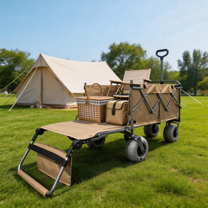 <span class=keywords><strong>Chariot</strong></span> <span class=keywords><strong>de</strong></span> <span class=keywords><strong>plage</strong></span> <span class=keywords><strong>pliable</strong></span> pour camping et pique-nique en extérieur, grande taille, roues universelles, capacité <span class=keywords><strong>de</strong></span> charge 150 kg, remorque <span class=keywords><strong>de</strong></span> <span class=keywords><strong>chariot</strong></span>, attelage voiture - Product Image 1