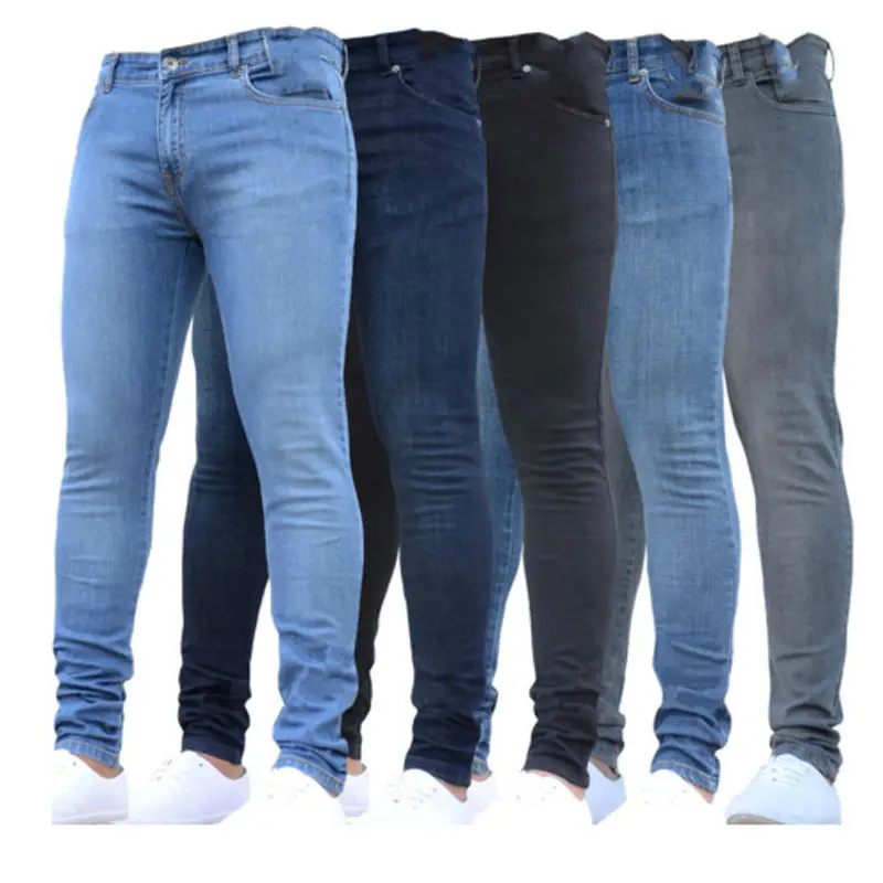 New Men Fashion Casual Jeans Pants Male Slim Skinny Jeans