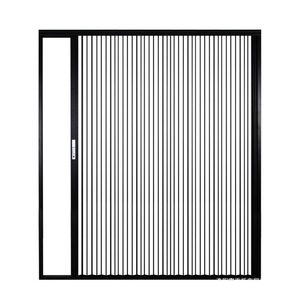 Struttura in lega di alluminio Anti zanzariera Plisse porta a zanzariera a scomparsa - Product Image 3