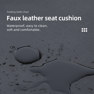 Silla de Inodoro Plegable con Respaldo y Brazos, 5 Ajustes de Altura, Asiento Elevado para Personas <span class=keywords><strong>Mayores</strong></span>, Discapacitadas y Mujeres Embarazadas - Product Image 2