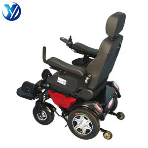 Fauteuil roulant électrique tout-terrain avec batterie pour personnes à mobilité réduite, fonction inclinable, assistance à la marche, stabilité accrue - Product Image 6