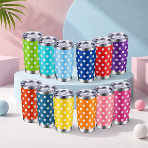 Vaso Térmico de Acero Inoxidable con Tapa, Diseño Artístico Personalizado, Libre de BPA, Gran Capacidad para Café/Té, Regalos, Uso en Exteriores, Venta al Por Mayor - Product Image 1