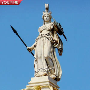 美しい大理石の屋外の正義の像 - Product Image 5