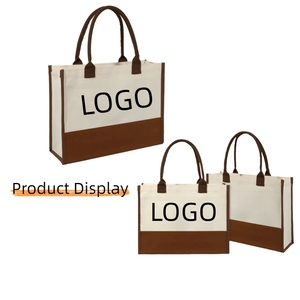 Sacs fourre-tout en toile personnalisables et réutilisables, vente en gros d'usine - Product Image 5