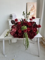 F130 Boule de fleurs artificielles de luxe en soie d'hortensia de haute qualité pour chemin de table, arche et allée de mariage, décoration de centres de table