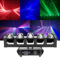 Lumière de tête mobile à faisceaux multiples LED pour bar et discothèque, luminaire de scène à 5 têtes créant une atmosphère de couleur intense