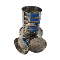 Ensemble de tamis d'essai ASTM E11 en acier inoxydable 200 mm 20 mm-4,75 mm pour laboratoire de béton