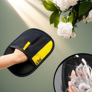 ถุงมือกำจัดขนสัตว์เลี้ยงแบบหนา 12 มม. ขนาด 24x18 ซม. สำหรับแมวขนยาว พร้อมหวีโค้ง - Product Image 2