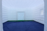 Tente de fête gonflable LED de 12 m³ pour mariage, boîte de nuit, cube, certifiée CE, ventilateur intégré, couleur personnalisée