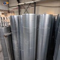 Tôle perforée en acier au carbone robuste en rouleau, panneau métallique industriel, fournisseur de motifs de perforation personnalisés