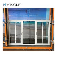 Fenêtre à battant et à bascule en aluminium à triple vitrage à rupture de pont thermique, à cadre fin et au design moderne, pour maison et villa