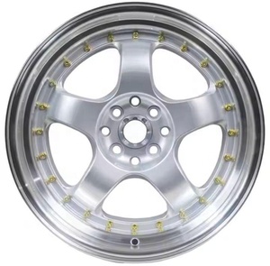 Flrocky 17 pulgadas 9J 10J 5X114.3 8X100/114,3 PCD aleación de aluminio rueda de coche trabajo carreras aleación rueda llanta plato hondo - Product Image 3