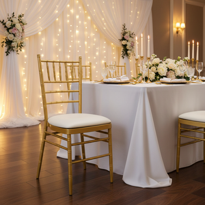 Chaises Chiavari Napoléon Dorées Modernes et Confortables pour Salles de Banquet, Salles à Manger, Espaces Extérieurs, Salons, Mariages, Hôtels et Événements – Vente en Gros - Product Image 3