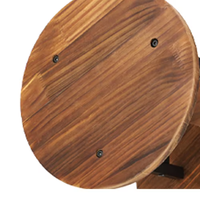 Support à fleurs en bois et en métal non assemblé pour pots et jardinières en gros
