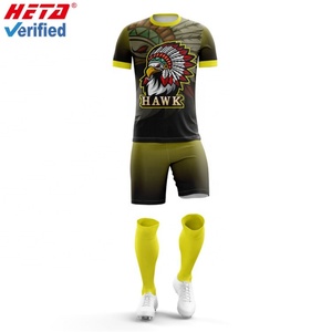 Ensemble de maillots de football personnalisés, vêtements de football pour jeunes, ensemble de vêtements d'entraînement pour hommes à manches courtes, ensemble de vêtements d'entraînement de football pour enfants - Product Image 3