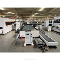 Máquina cortadora de tubos láser Cnc de placa y tubería 3015 1500W-6000W Sistema de refrigeración por agua Raycus láser de fibra blanca de Metal