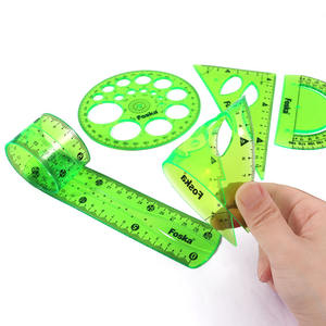 <span class=keywords><strong>Regla</strong></span> Plegable Suave de PVC Irrompible de 12 pulgadas/30 cm con Marcas de Escala Dual en Centímetros y Pulgadas para Círculos - Product Image 1