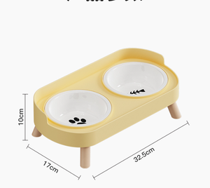 Nouveau design de bols doubles en céramique Bols à eau pour <span class=keywords><strong>chat</strong></span> Bol à eau pour animaux de compagnie motif <span class=keywords><strong>poisson</strong></span> - Product Image 5