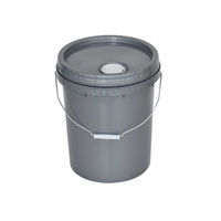 Bon marché, récipient de qualité alimentaire 3L incassable, seau à peinture à l'huile en plastique de 1/2/3/4/5/6 gallons avec bec verseur