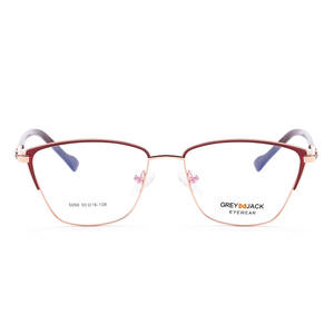 Gafas ópticas de metal cuadradas para mujer Grey Jack para miopía 5098 montura mediana - Product Image 4