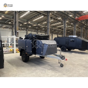 Remolque Plegable Multiusos para Autocaravana en Venta, Remolque Utilitario Plegable con Plataforma Plana, Autocaravana con <span class=keywords><strong>Techo</strong></span> Elevador - Product Image 1