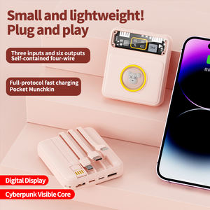 10000mah ชาร์จด่วนโปร่งใส Powerbank มินิแบบพกพาน่า<span class=keywords><strong>รัก</strong></span>สัต<span class=keywords><strong>ว</strong></span>์เลี้ยงรูปแบบ Power Bank สําหรับโทรศัพท์ - Product Image 6