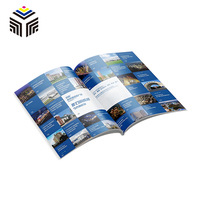 Brochures d'entreprise imprimées en UV couleur, livres à couverture rigide exquis, étuis de protection, reliure de qualité supérieure, papier kraft de qualité supérieure