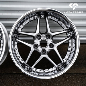 Mâm xe hợp kim đúc 2/3 mảnh Chrome Lip Chrome Center Custom dành cho Blitz 03, phù hợp với <span class=keywords><strong>350Z</strong></span>, G35, Supra, RX7, NISSAN SILVIA S15 - Product Image 3