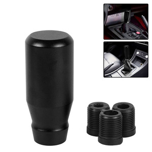 Pommeau de levier de vitesse en alliage d'aluminium 80 mm noir, pièce de rechange pour levier de vitesse manuel ou automatique de voiture - Product Image 5