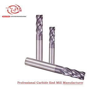 Tyjm Hrc65-70 tùy chỉnh ODM OEM tatisin tráng rắn <span class=keywords><strong>Carbide</strong></span> 4-Flute vuông phay Cutter CNC <span class=keywords><strong>endmill</strong></span> cho không gỉ - Product Image 3