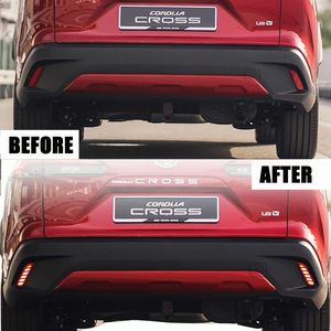 Luces Traseras LED Rojas para Toyota Corolla Cross 2020 <span class=keywords><strong>2021</strong></span> 2022, Luces de Freno, Niebla y Señal de Giro Secuencial, 3 en 1, Reflectores de Parachoques - Product Image 5