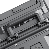 Valise Walktrip Premium à cadre en aluminium avec serrure à combinaison TSA, roues pivotantes et compartiment de séparation sec-humide