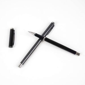 Permanent Executive Luxury Custom Logo Professional Elegant Promo Black <b>Roller</b> Metal Ballpoint Pens With Brass - Product Image 4